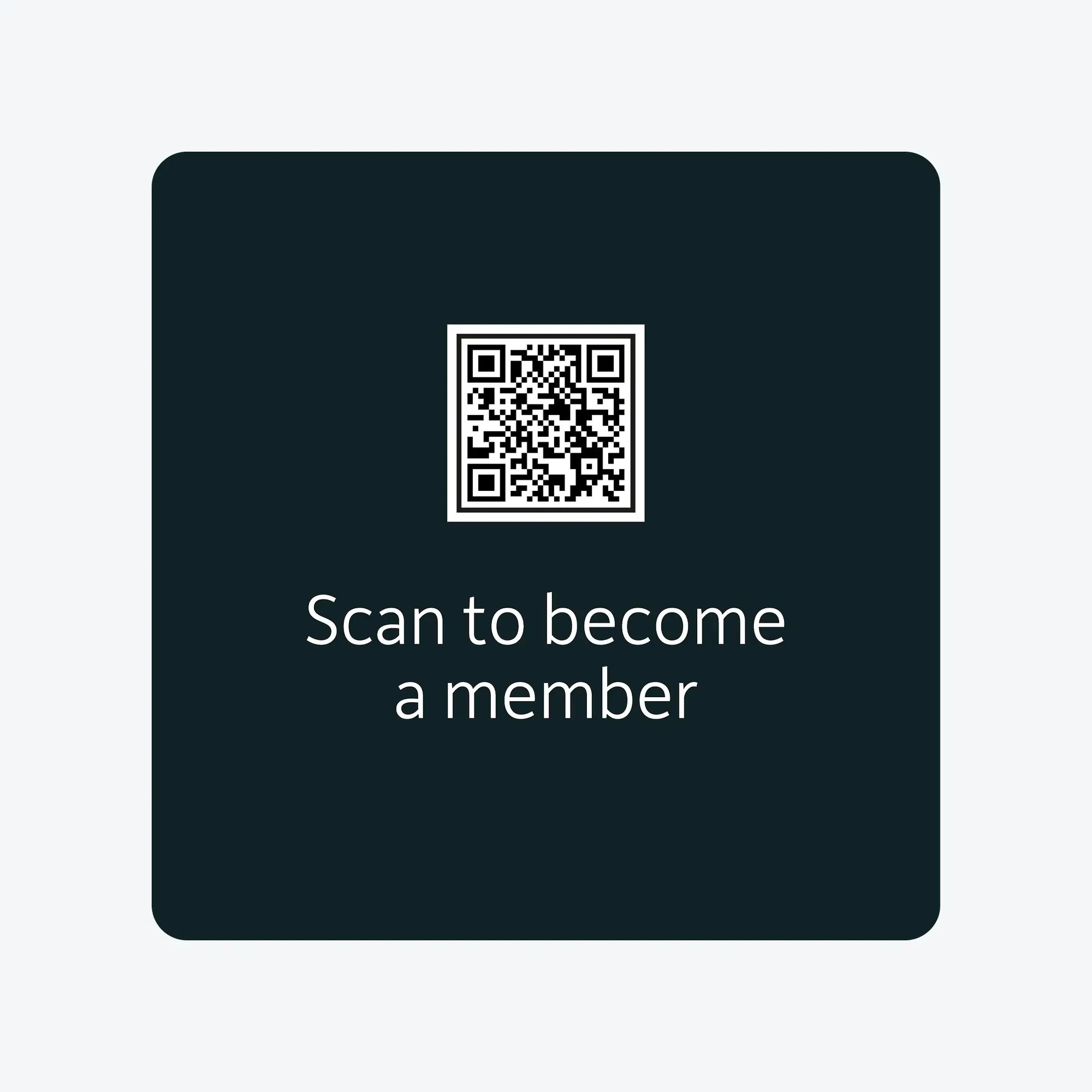 Sitoo QR code scan to become member