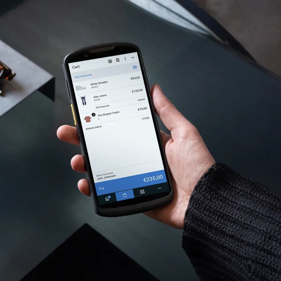 Phone with sitoo product cart