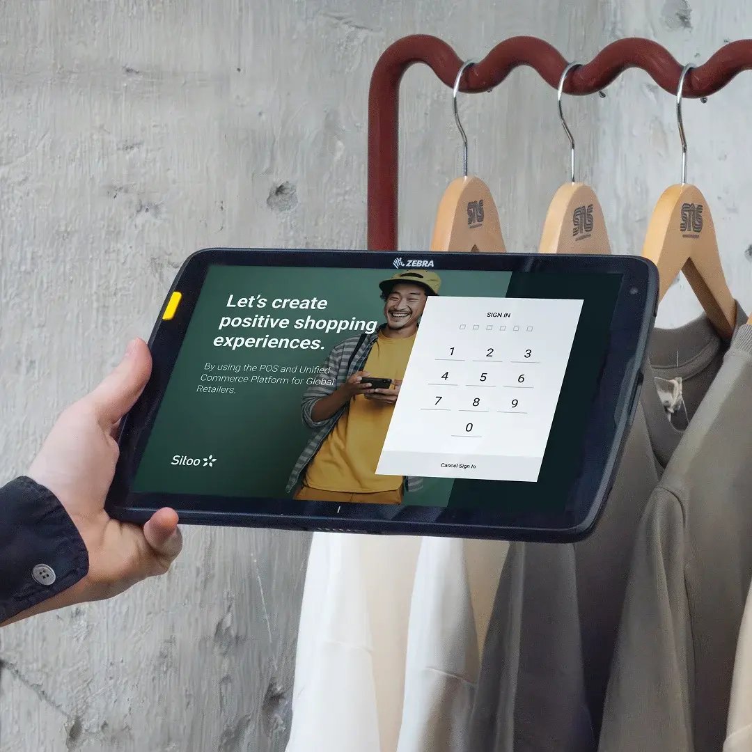 Tablet with sitoo login
