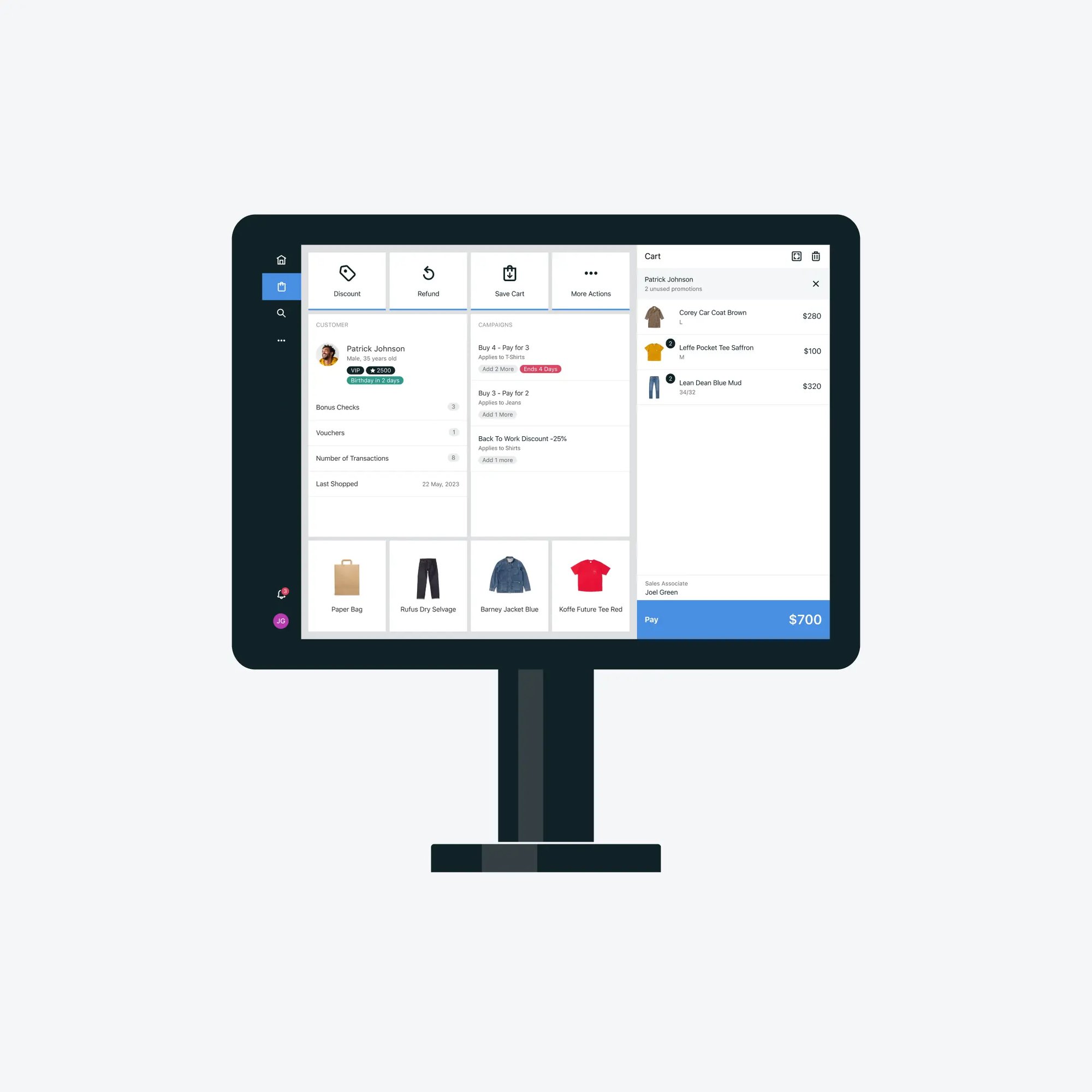 Sitoo system counter