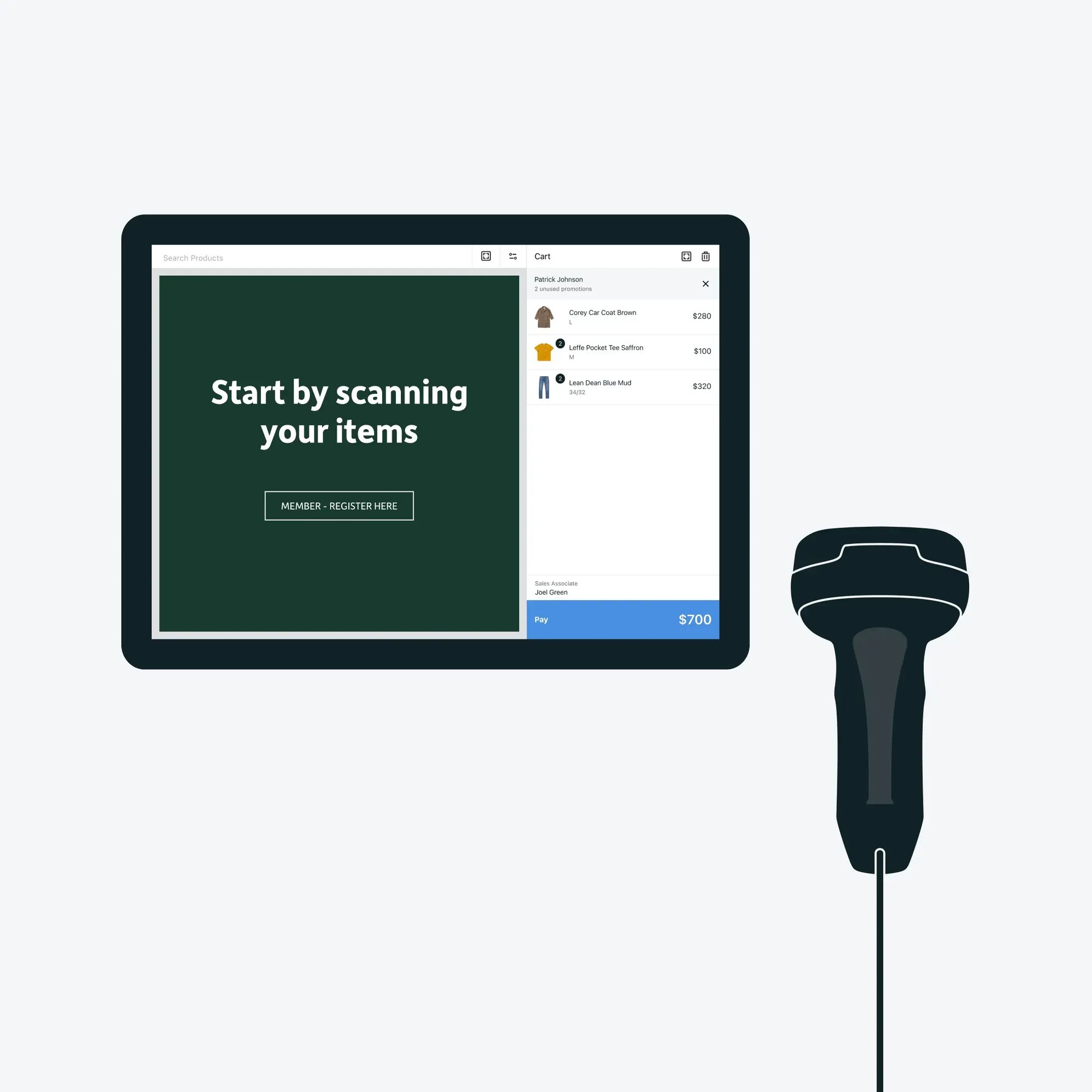 Sitoo system self checkout