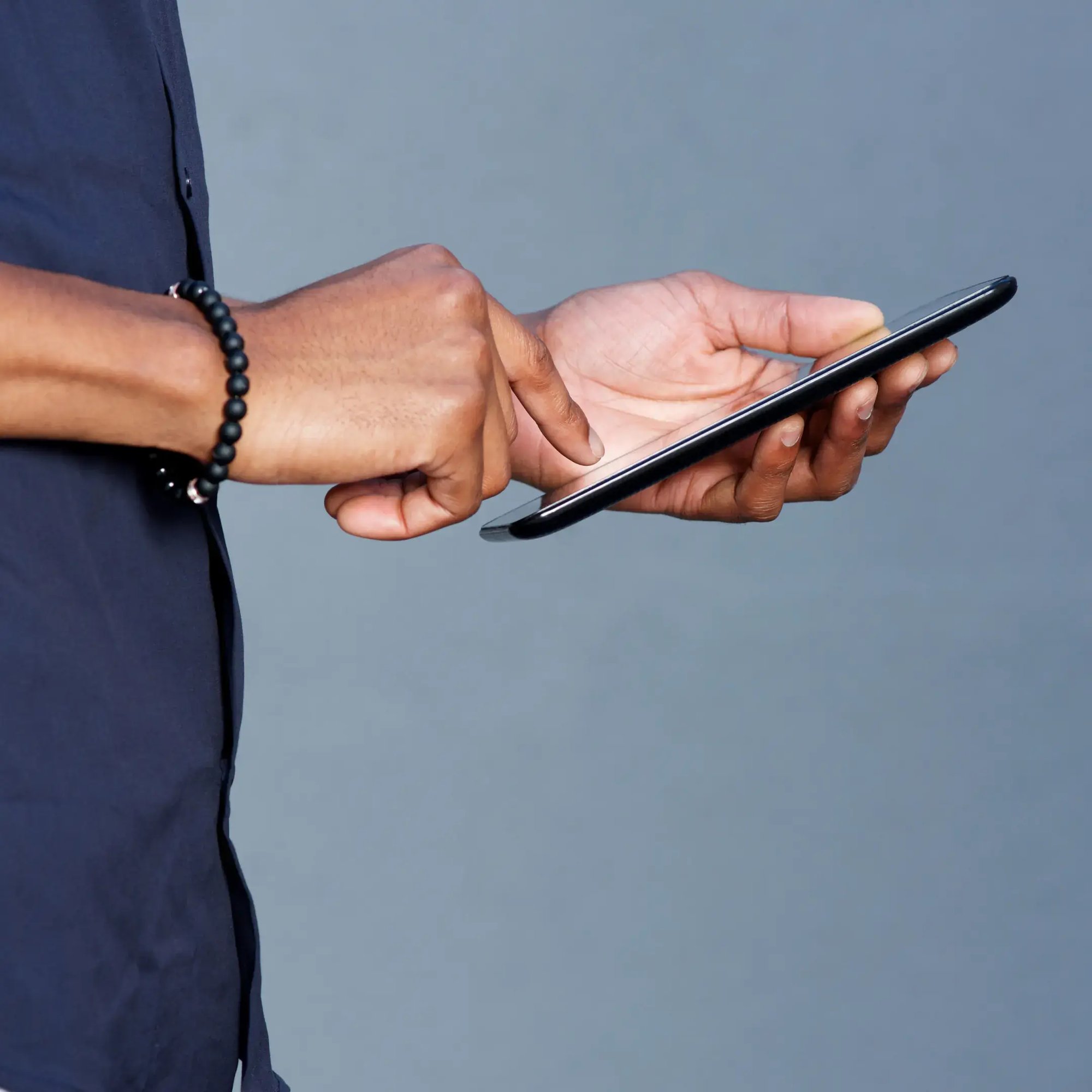 Guy with phone in the hand