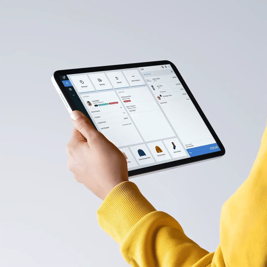 Tablet with sitoo salesmode